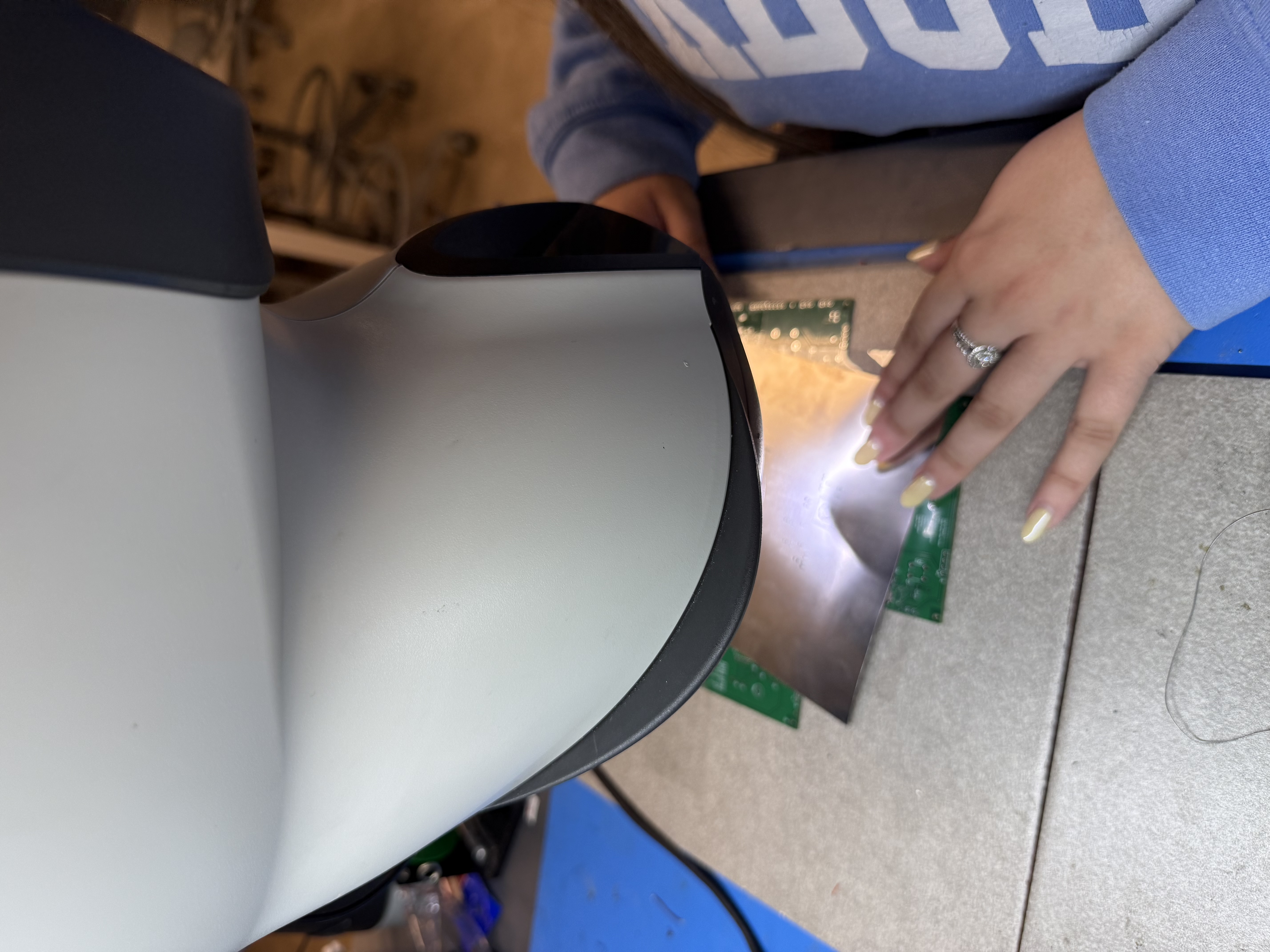 PCB solder side view 